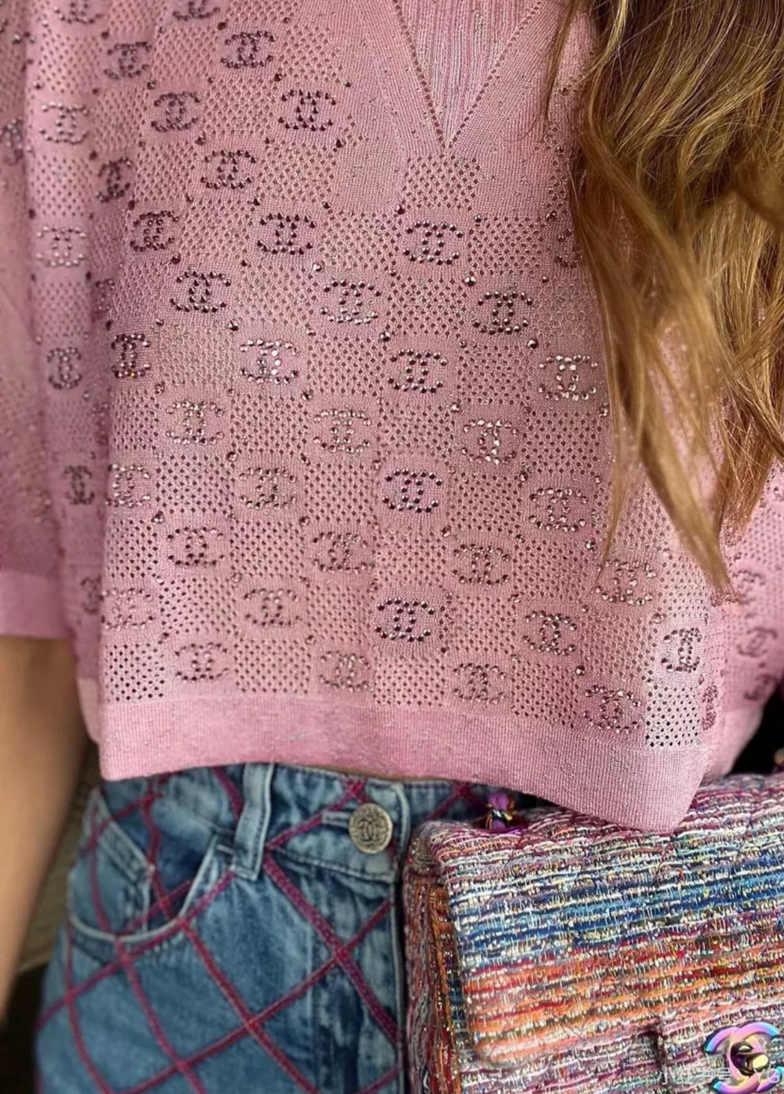 Chanel 23P pink top
