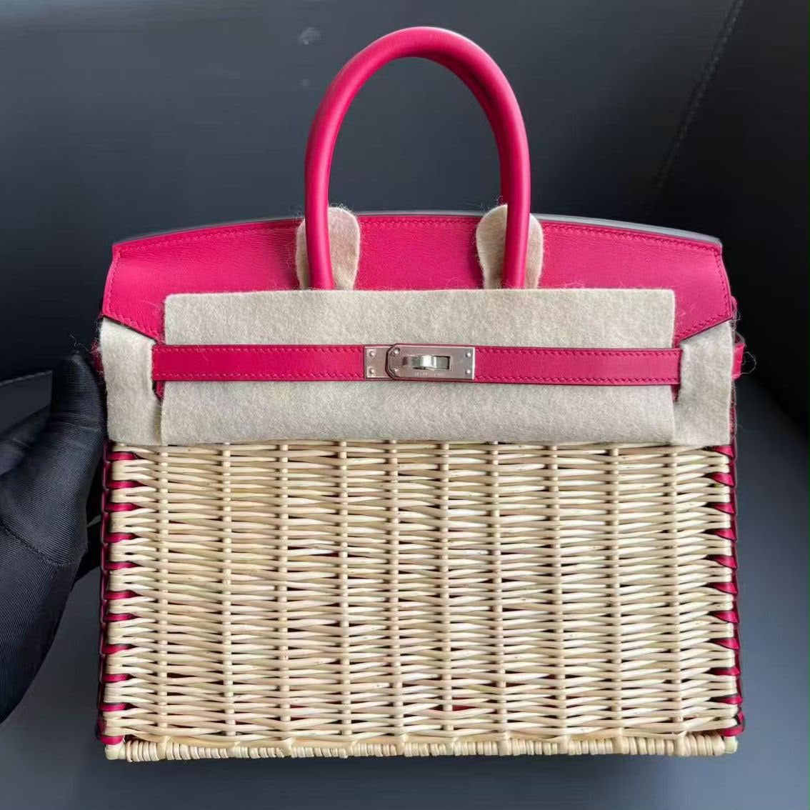 Hermès Birkin 25 Picnic Framboise Palladium Hardware