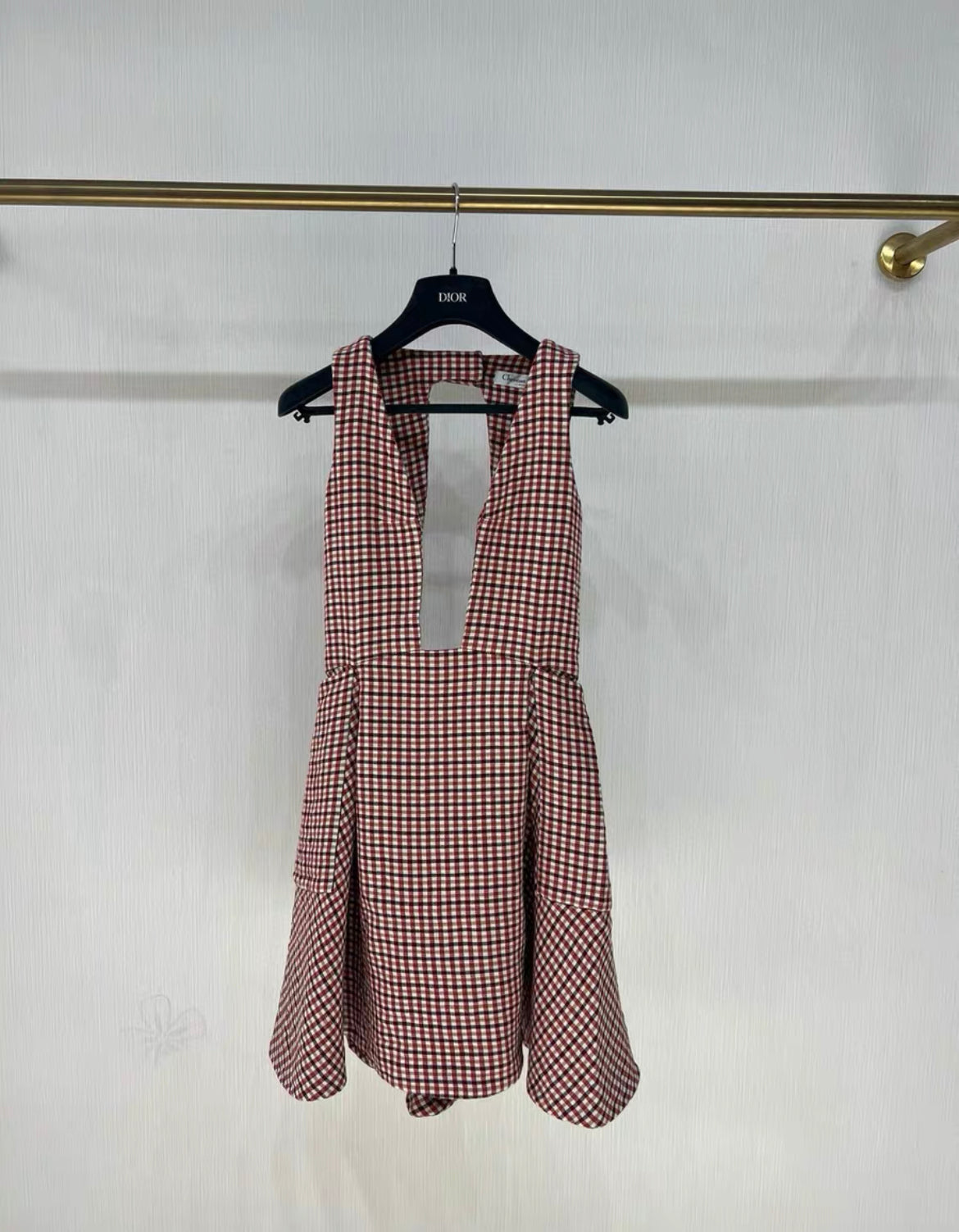 Christian Dior トロッター柄チュニック ミニドレス ビーチウェア Dior Resort 2016 Checkered Dress – Wararni.com