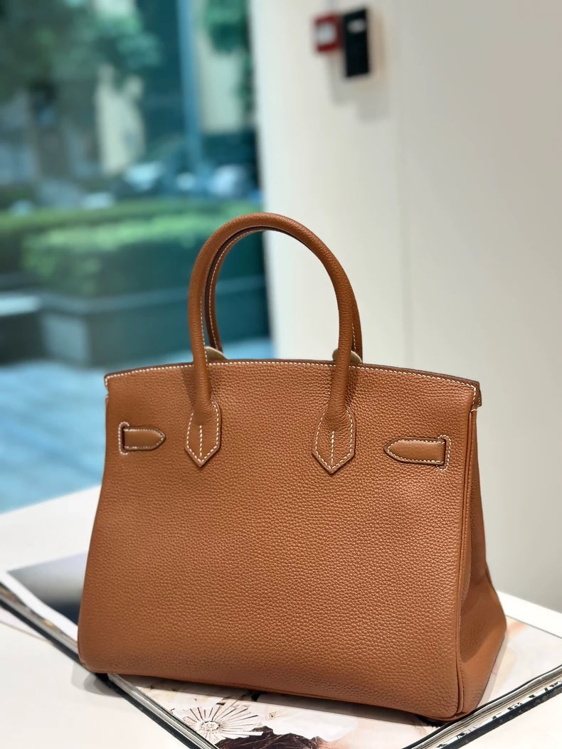 Hermes Birkin 30 gold-brown togo leather with gold hardware