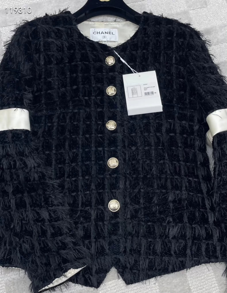 Chanel 20k Black and White Jacket