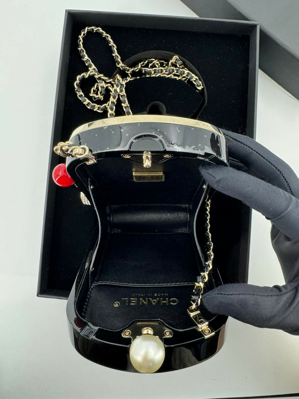 Chanel 2023 Plexiglass Resin and Rhinestone Multicoloured Slot Machine Minaudière Bag