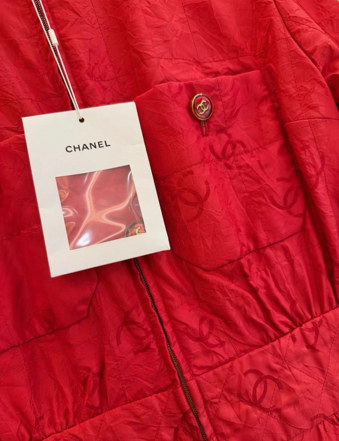 Chanel 23C red ski jumpsuit