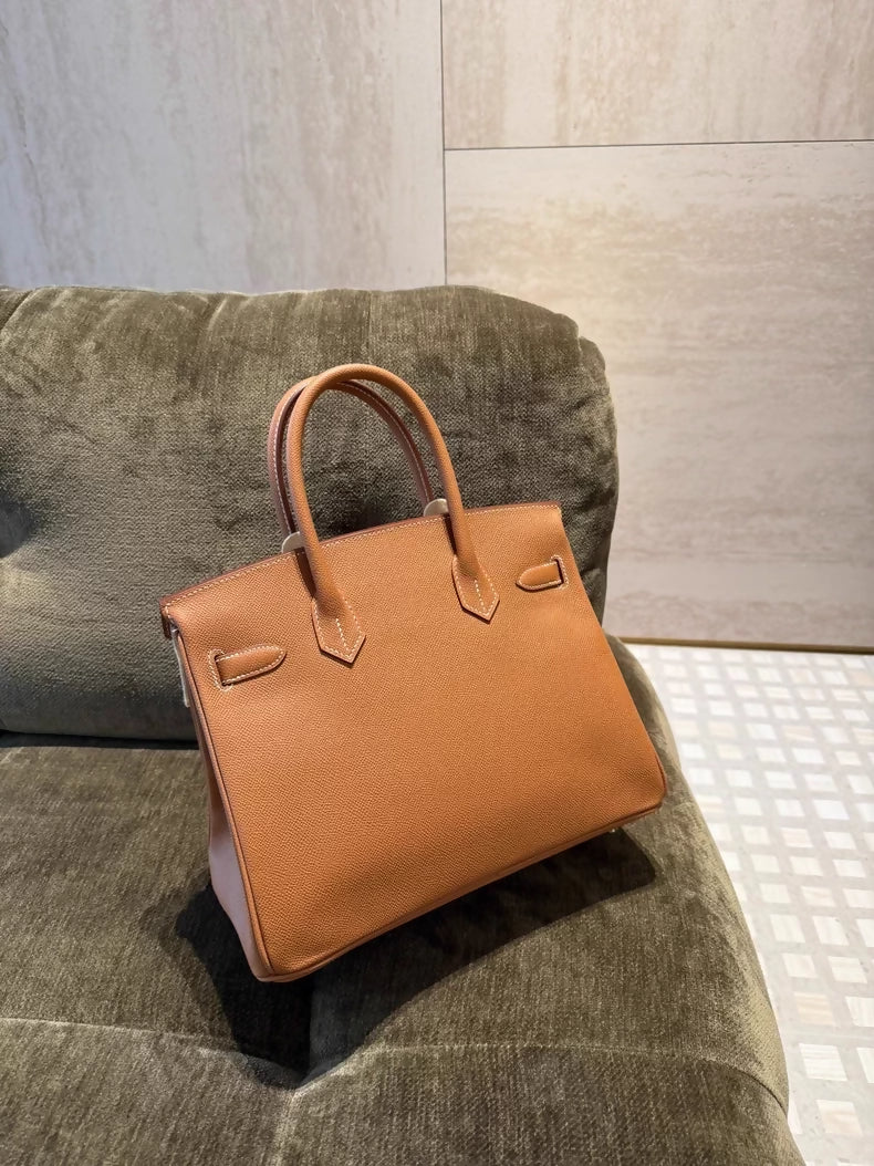 Hermes Birkin 30 gold Epsom leather palladium hardware