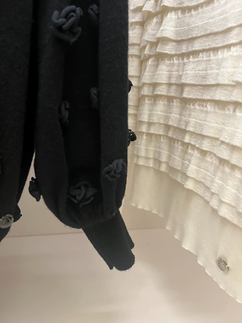 Chanel black cashmere sweater