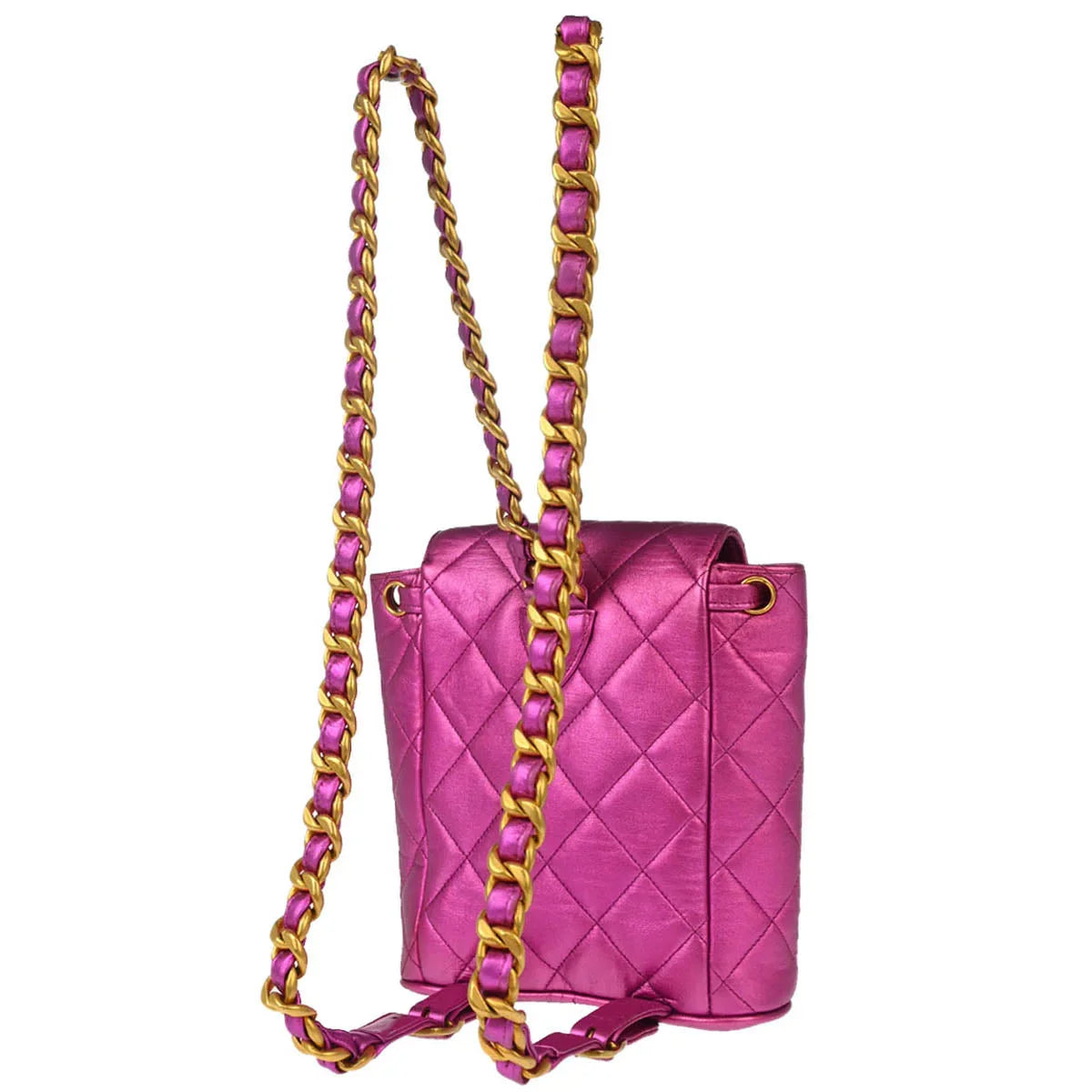 Chanel Rare Pink Lambskin Duma Backpack Small