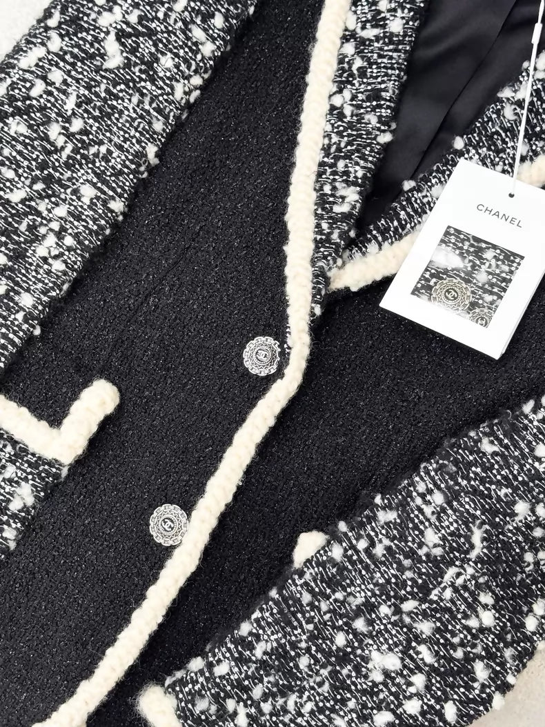 Chanel 19K black tweed jacket