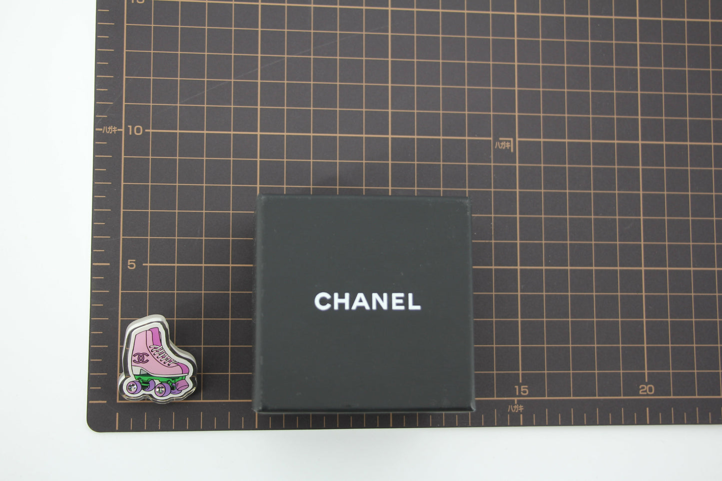 Chanel D24C Resin Early Spring Resort Collection Pink Roller Skate Brooch
