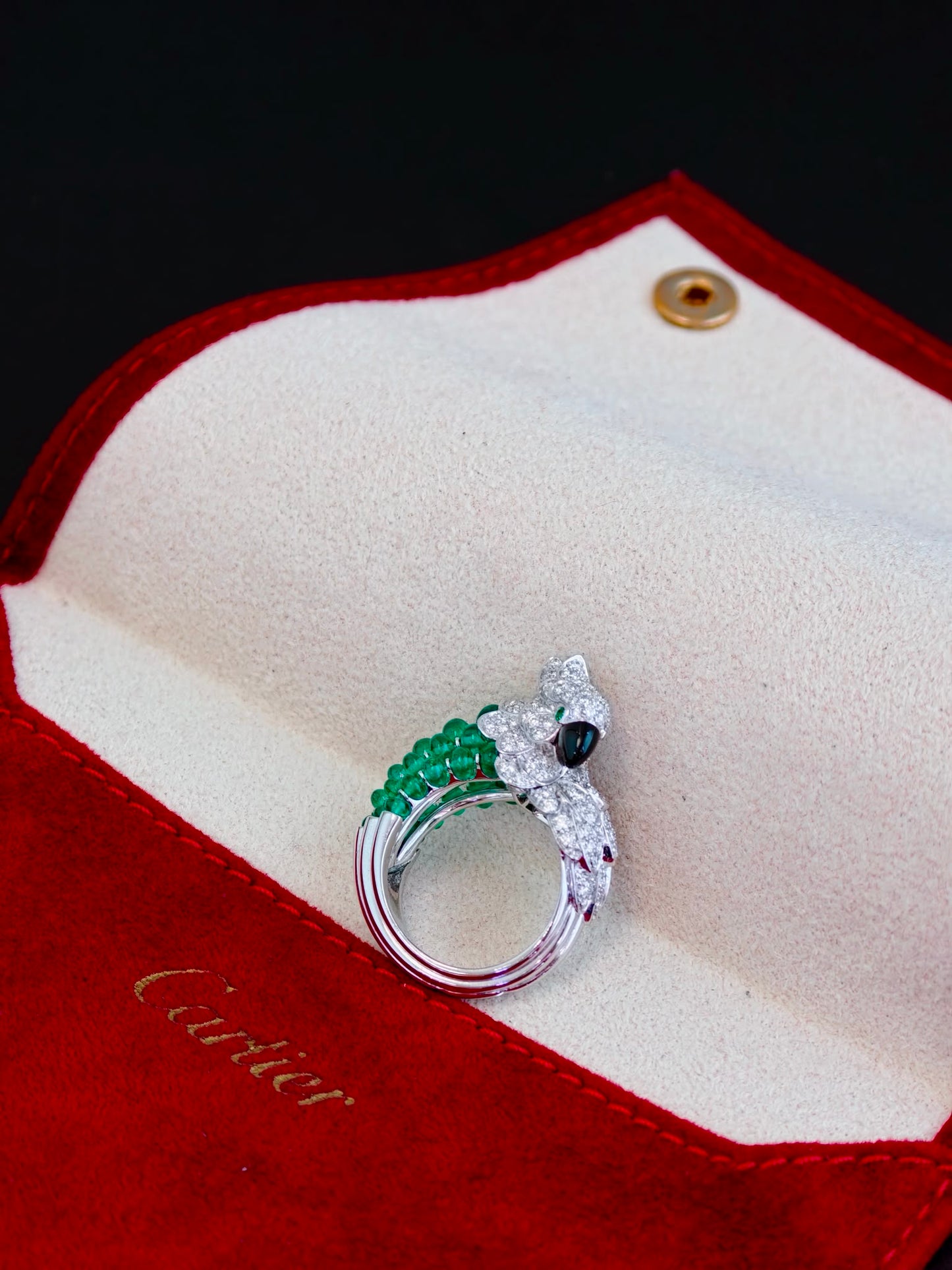 Cartier High Jewelry Fauna & Flora Collection Parrot Ring