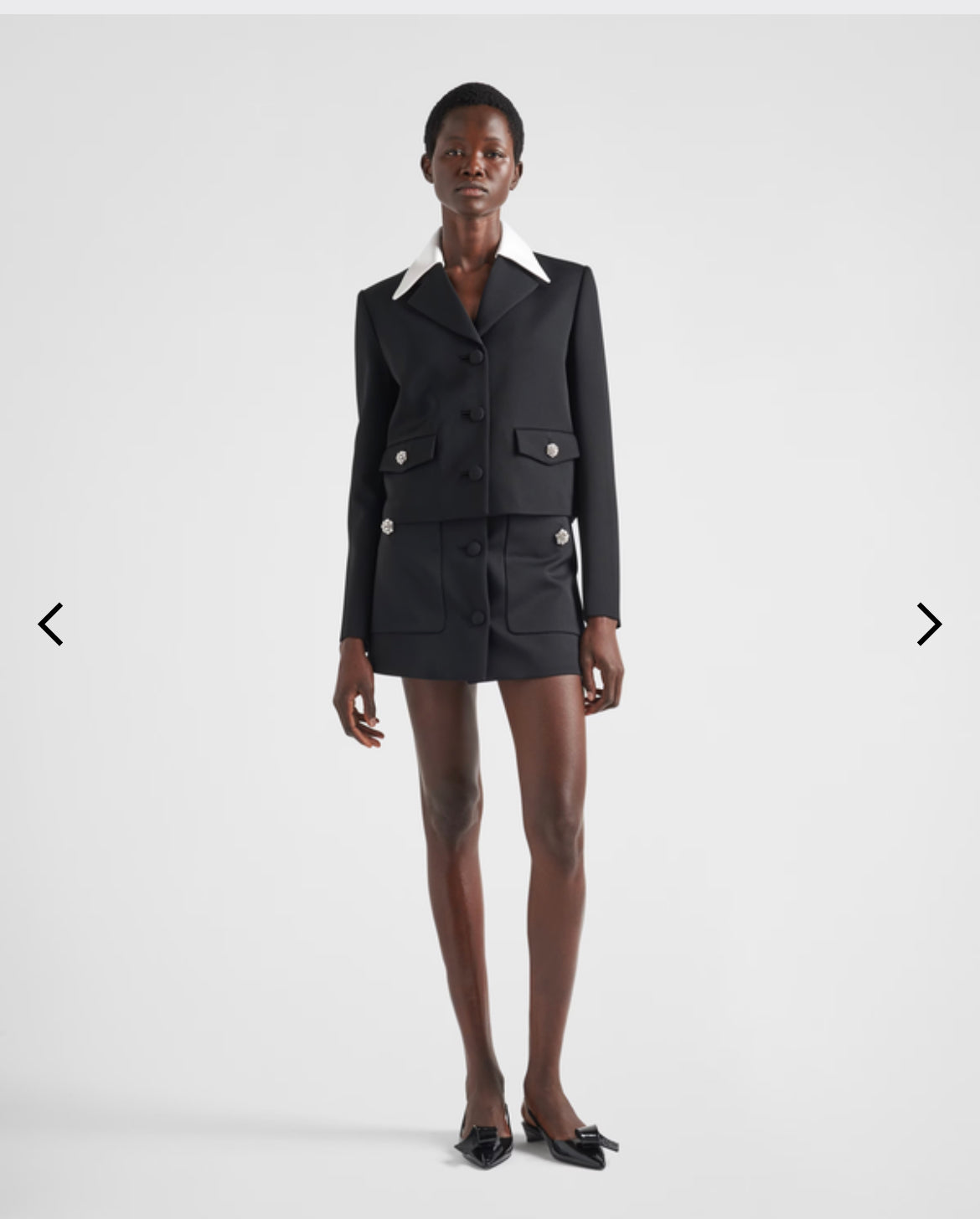 Prada 24SS wool satin jacket brand new with tags size 38