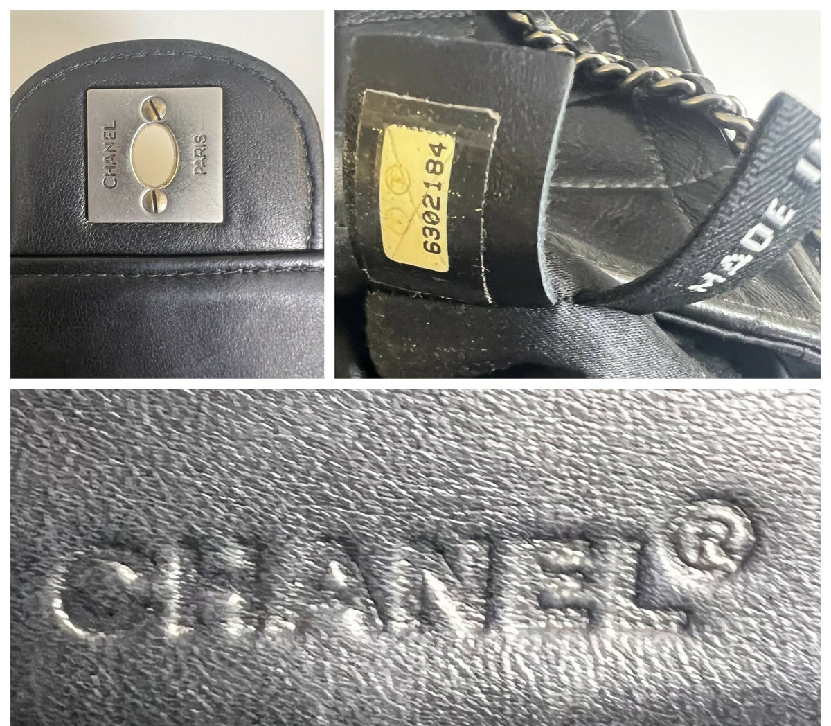 Chanel Black Lambskin East West Chocolate Bar Flap SHW