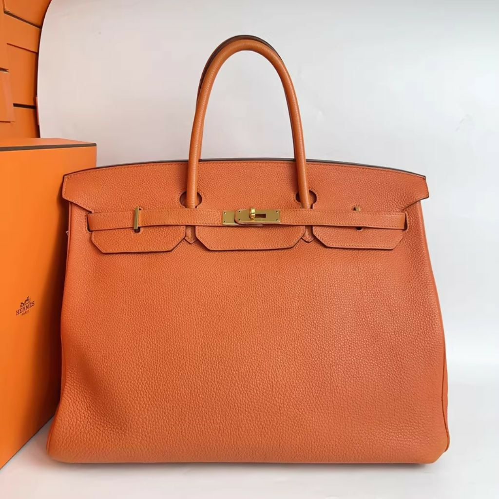 Hermès Birkin 40 Orange Togo Leather Gold Hardware – Wararni.com