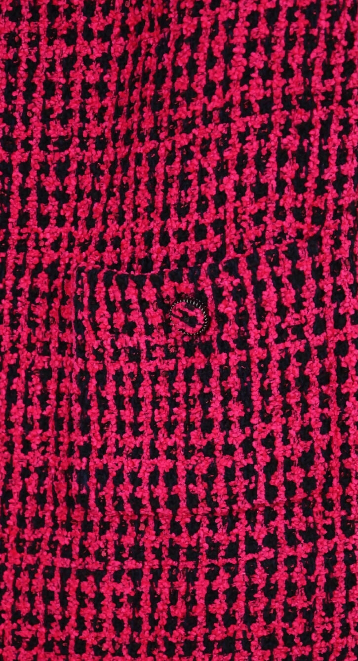 Chanel 2016 Rose Red Tweed Dress