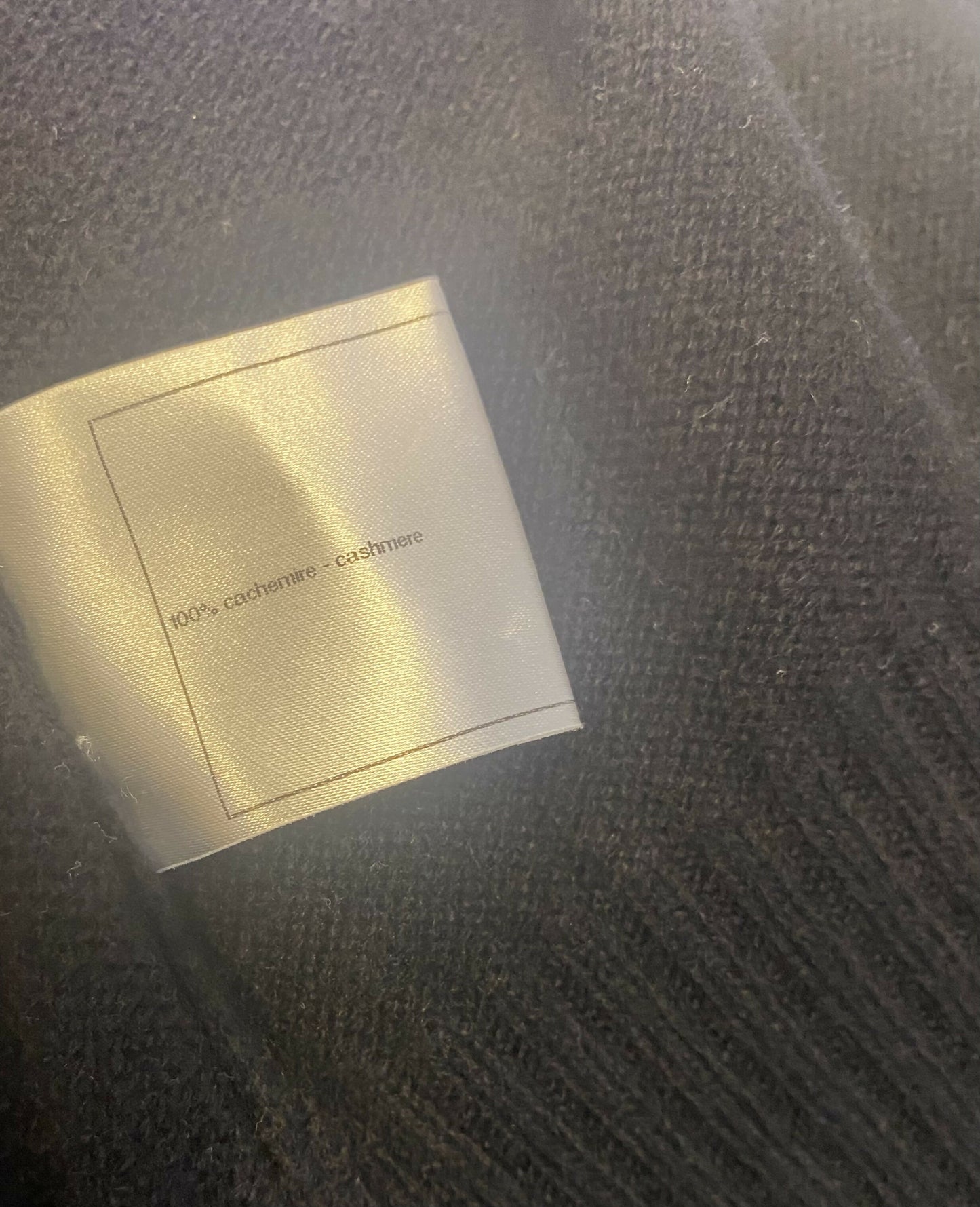 Chanel 10C Paris Venice Black Cashmere Cardigan Long Jacket Cardicoat FR 40