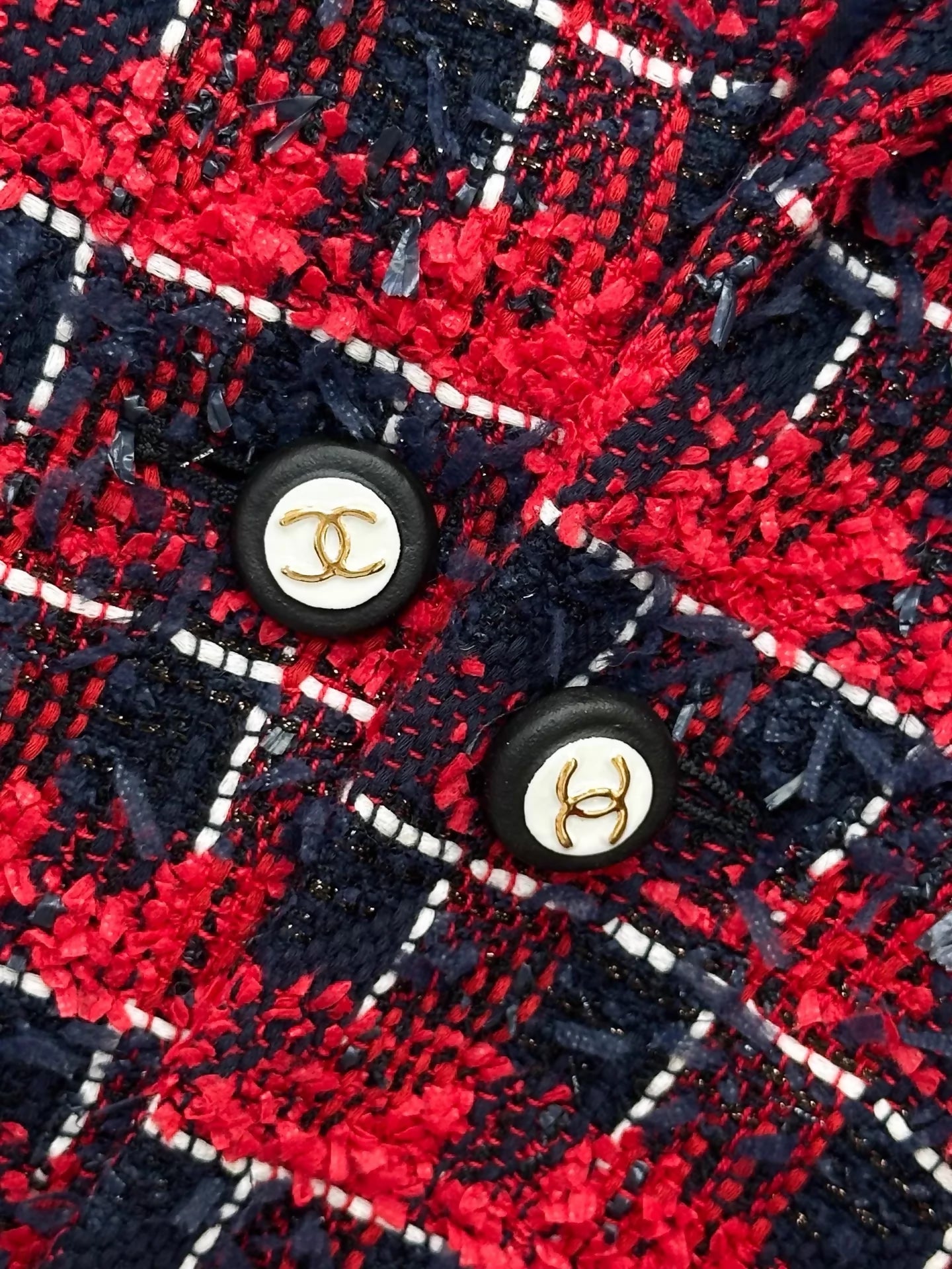 Chanel 24S red tweed jacket