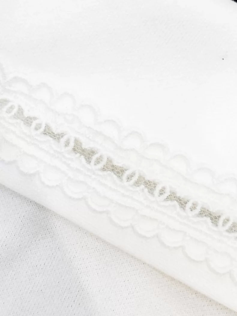 Chanel 24M white lace top