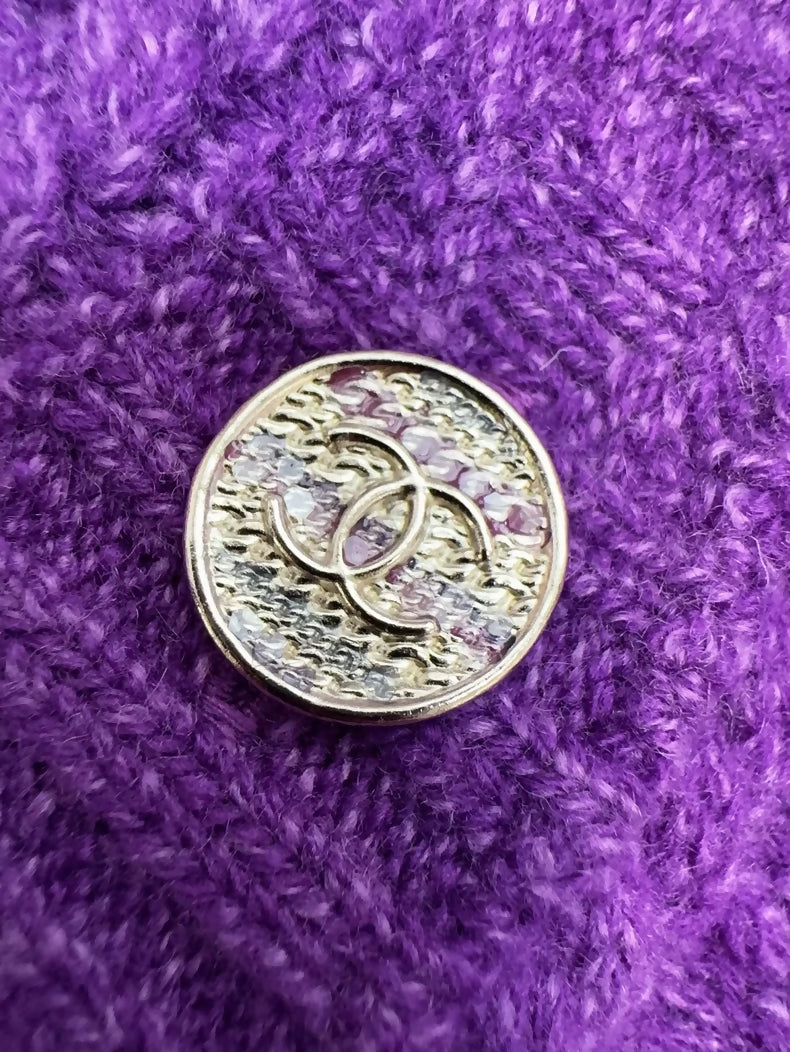 Chanel 23B Purple Cashmere top