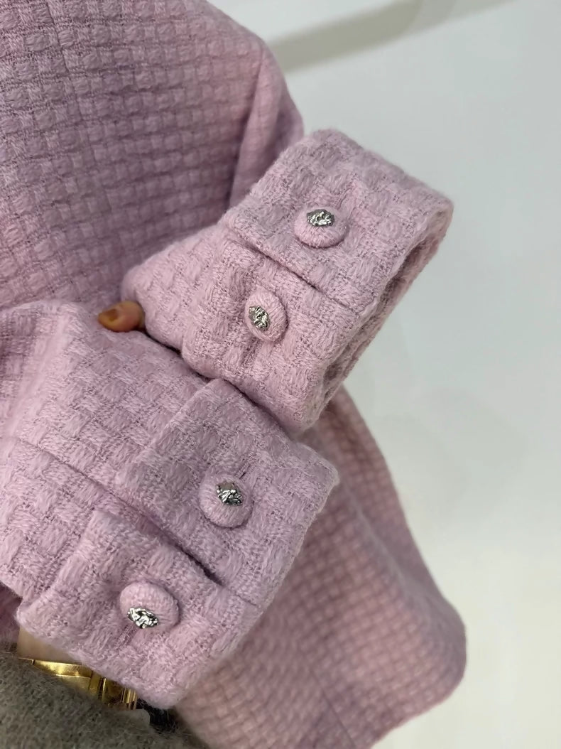 Chanel 24k pink tweed jacket