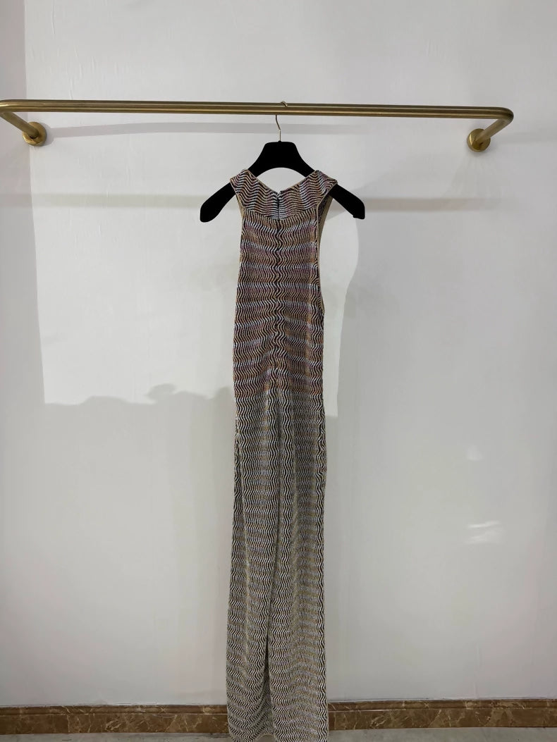 Chanel 24S iridescent knit jumpsuit