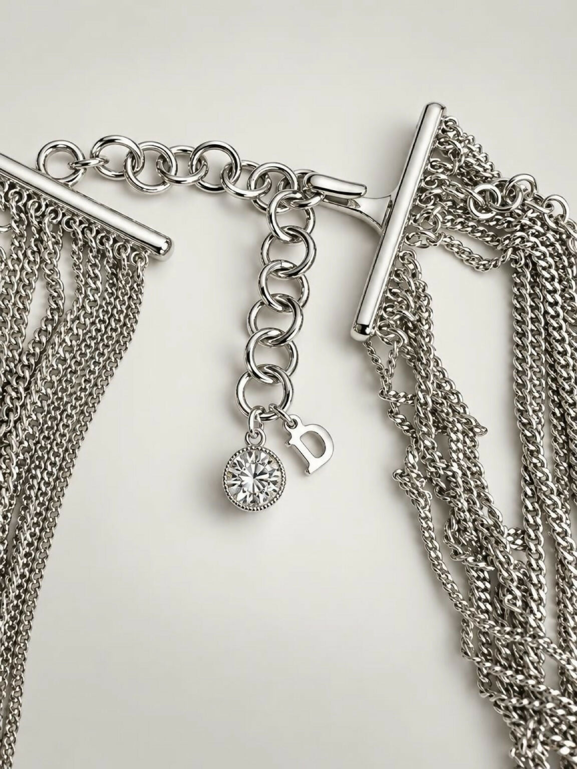 Christian Dior ‘Mata Hari’ Vintage Long Collar Bib Floral Crystal Statement Necklace ultra rare