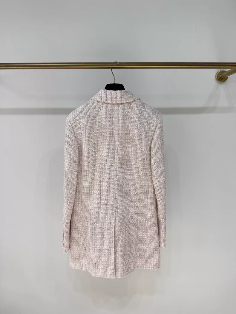 Chanel 24P Pink Tweed Jacket