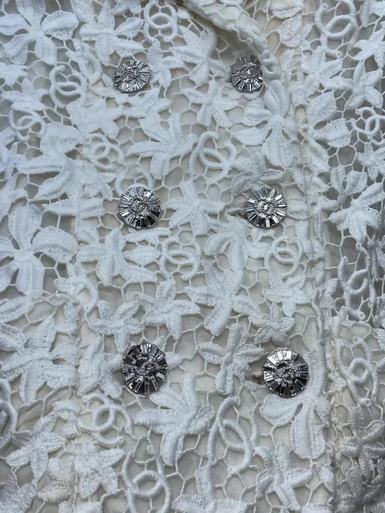 Chanel 23C lace embroidered Jacket