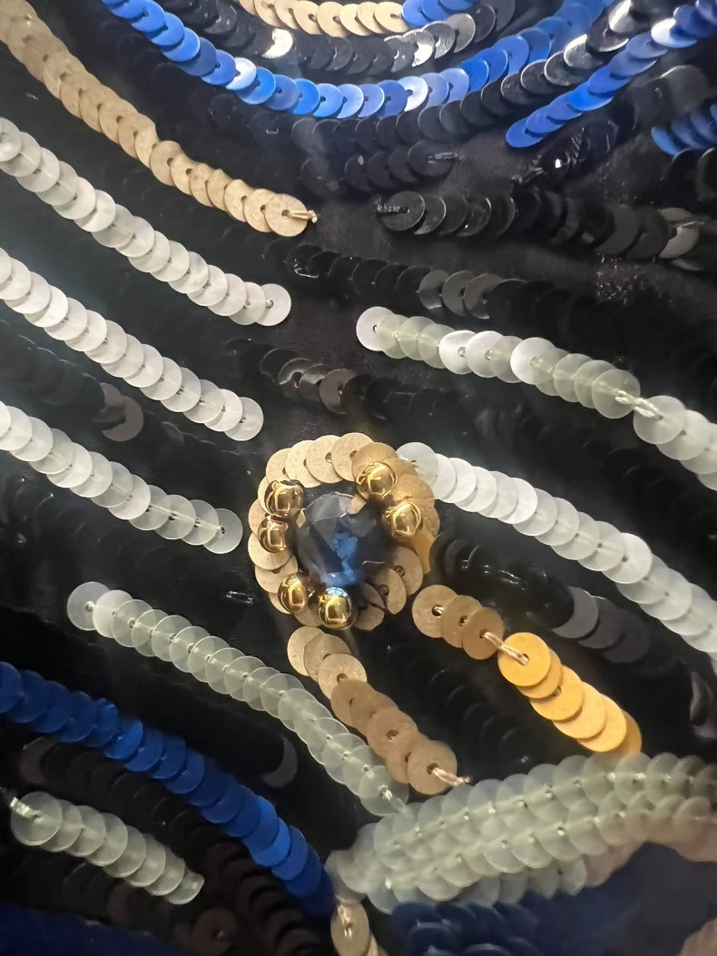 Chanel 01A black Gemstone Dress