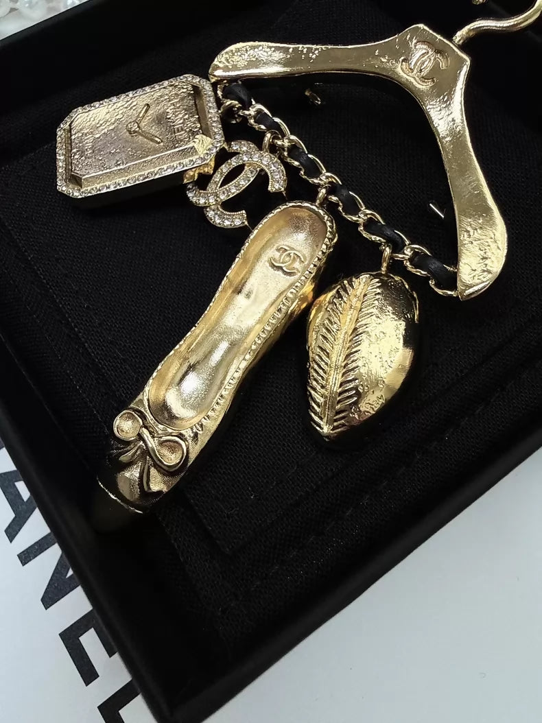 Chanel 23A Multi-Element Pendant Hanger Brooch