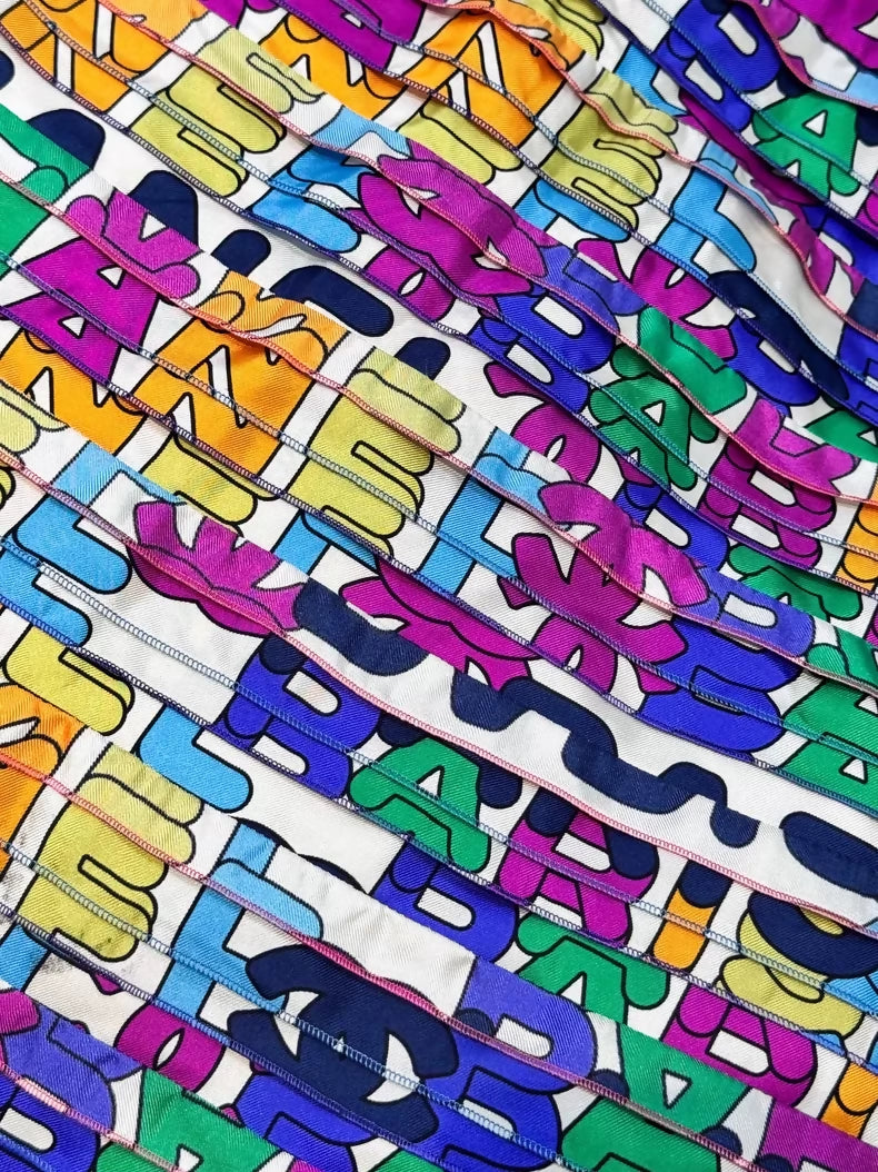Chanel 21S multicolour graffiti skirt