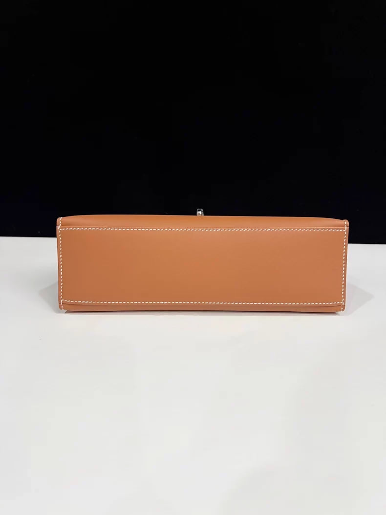 HERMES Kelly Pochette Gold swift leather palladium hardware