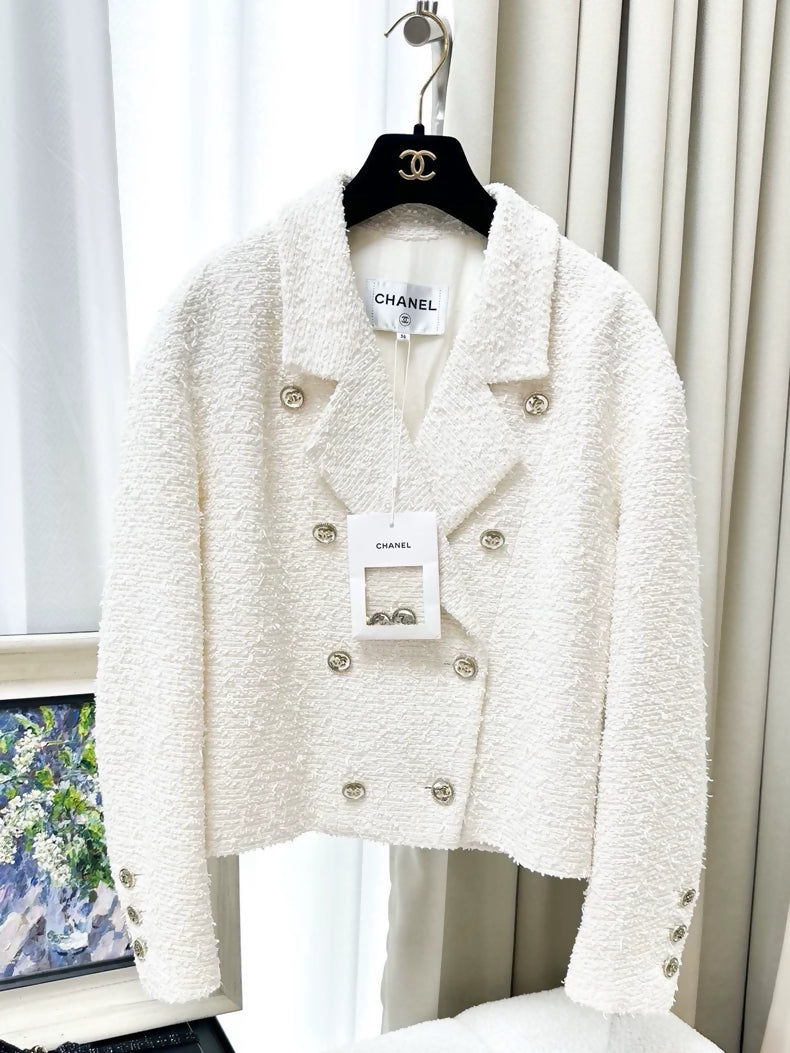 Chanel 21S ecru tweed jacket – Wararni.com