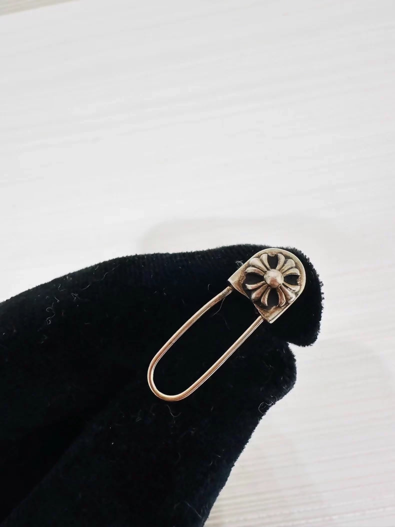 Chrome Hearts 925 Sterling Silver Brooch Earrings