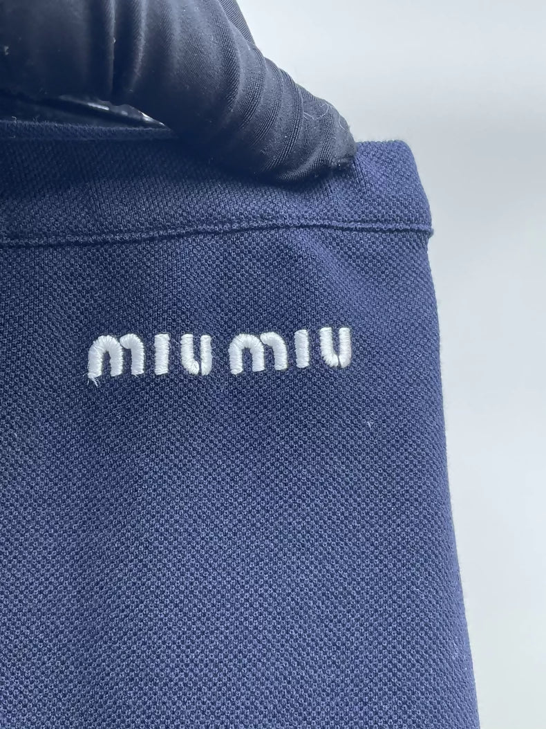 Miu Miu 2024 Navy Blue Skirt