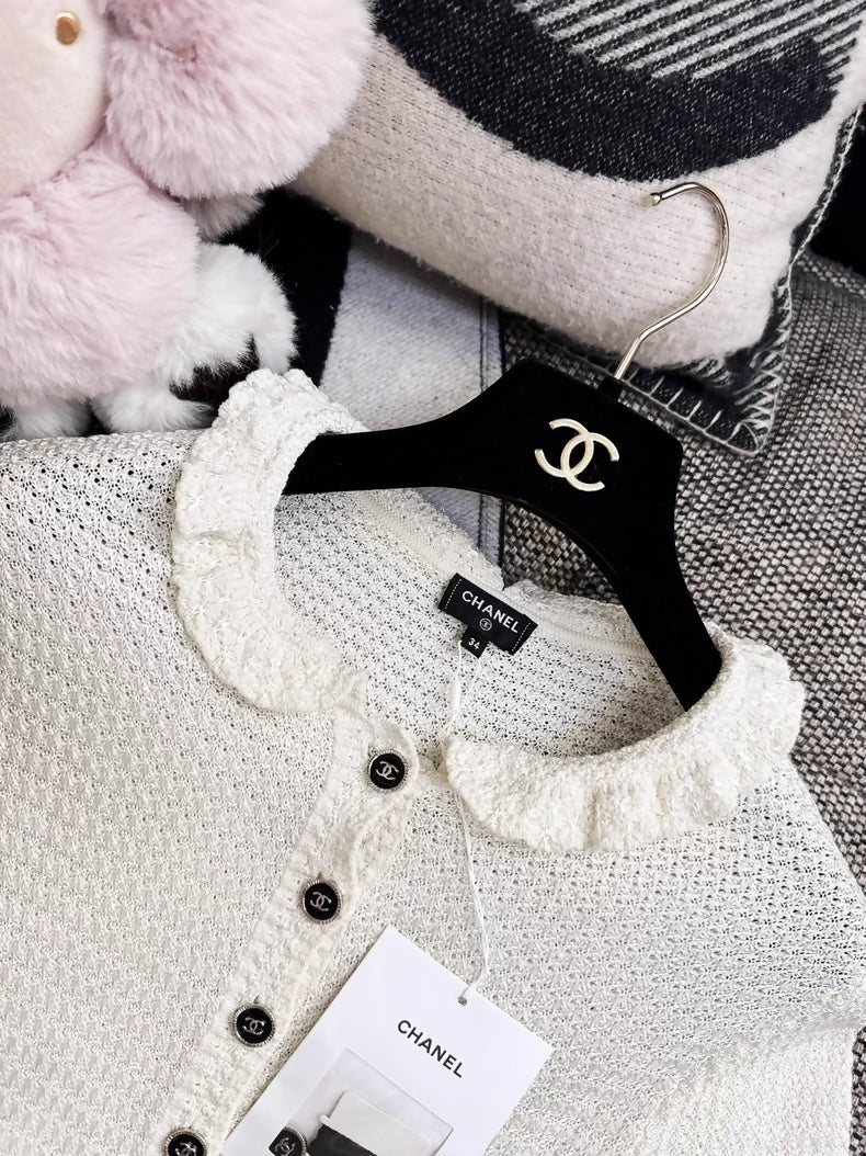 Chanel 24P black ecru jumpsuit