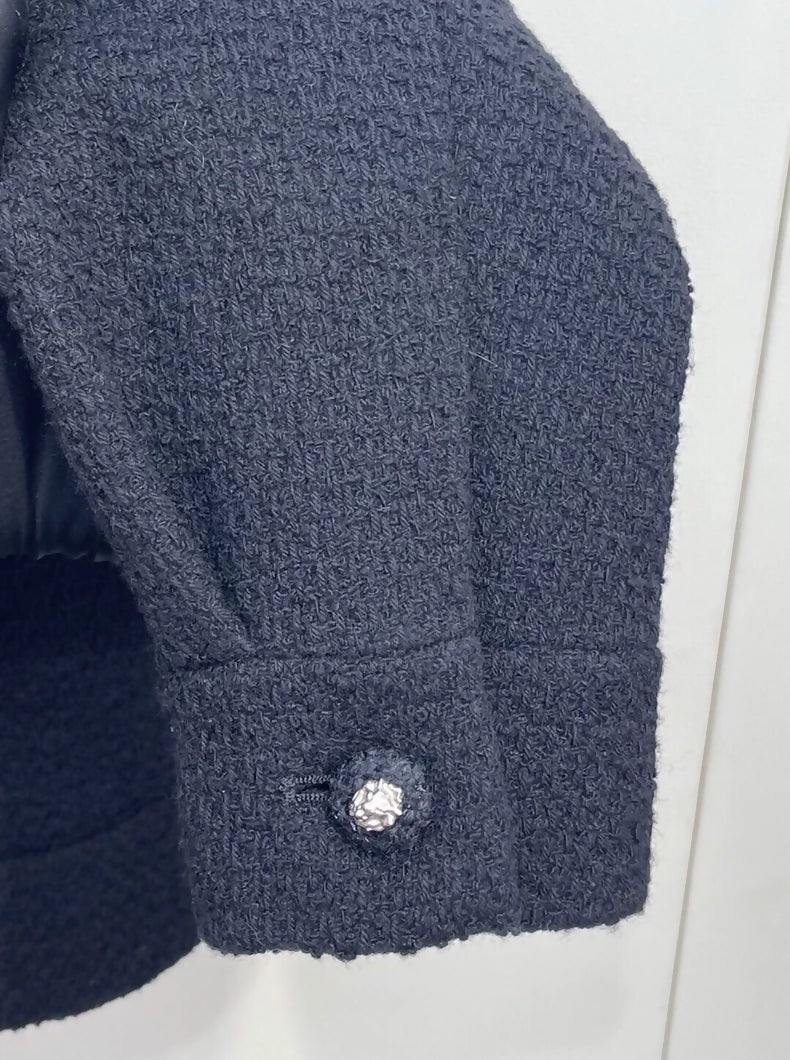 Chanel 24K black wool jacket