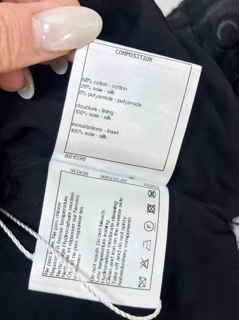 Chanel 22S Velvet Cropped jacket