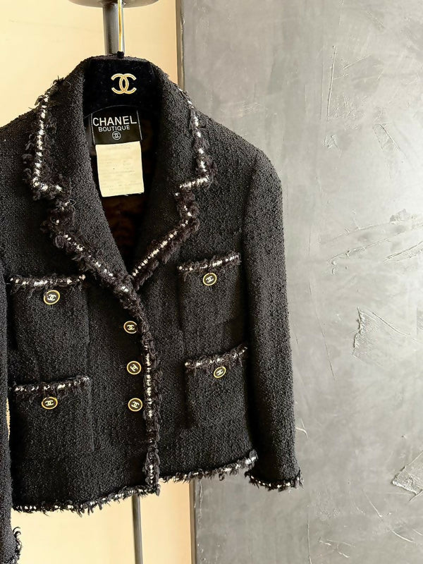 Chanel Vintage 1994 Black Vintage Museum Jacket – Wararni.com