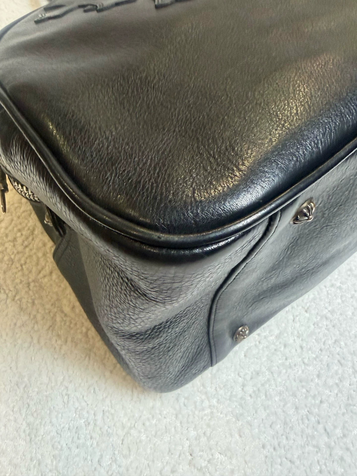 Chrome Hearts cross-patterned large bowling Bag