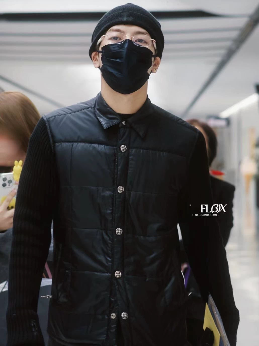 Chrome Hearts cashmere sleeve patchwork quilted Jacket