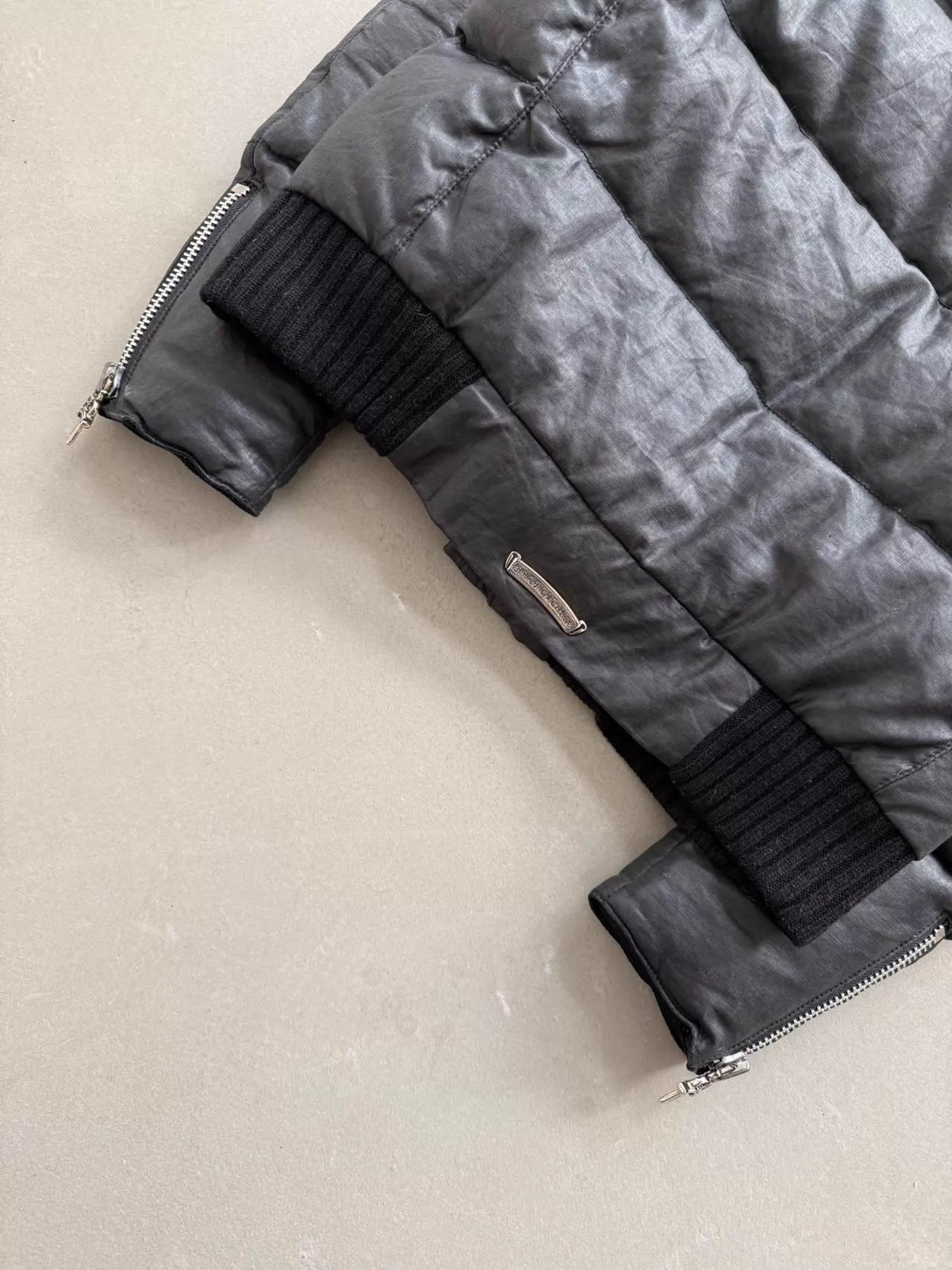 Chrome Hearts Gunslinger Down Jacket with Mink Collar