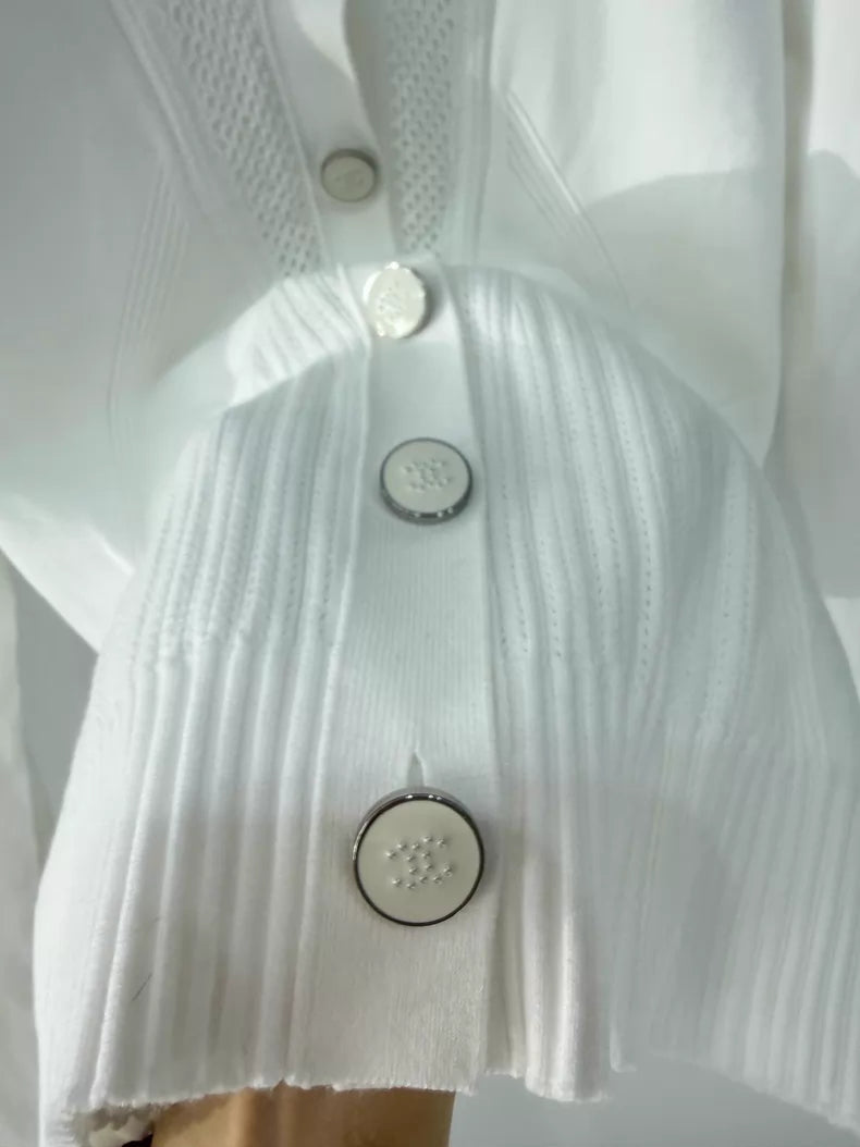 Chanel 24B off-white cardigan