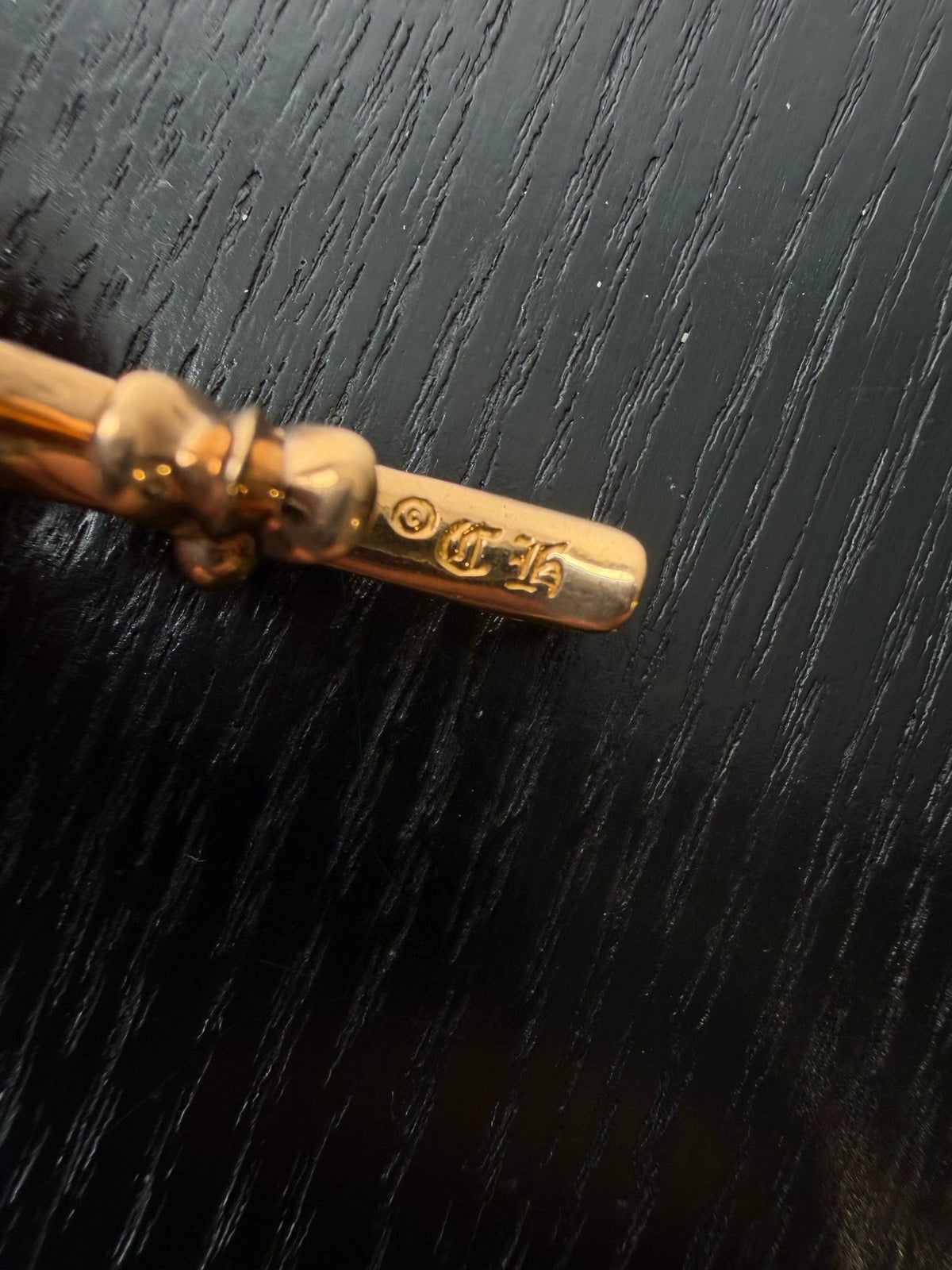 Chrome Hearts 22k gold emerald Necklace