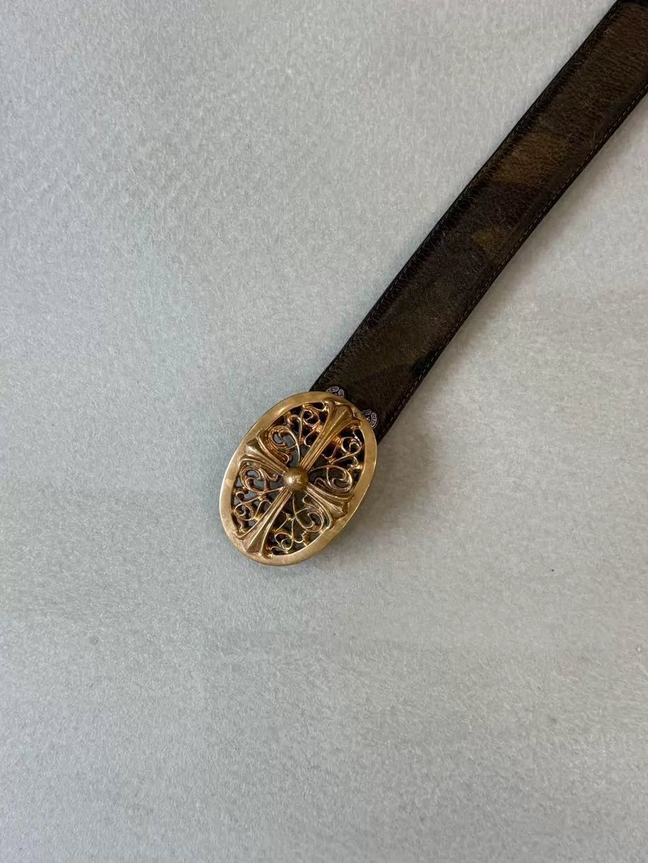 Chrome Hearts Brass Keeper Belt