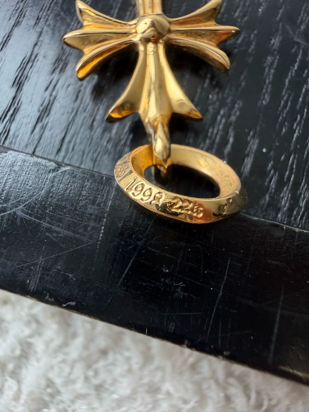 Chrome Hearts 22k Cross Tiny Pendant