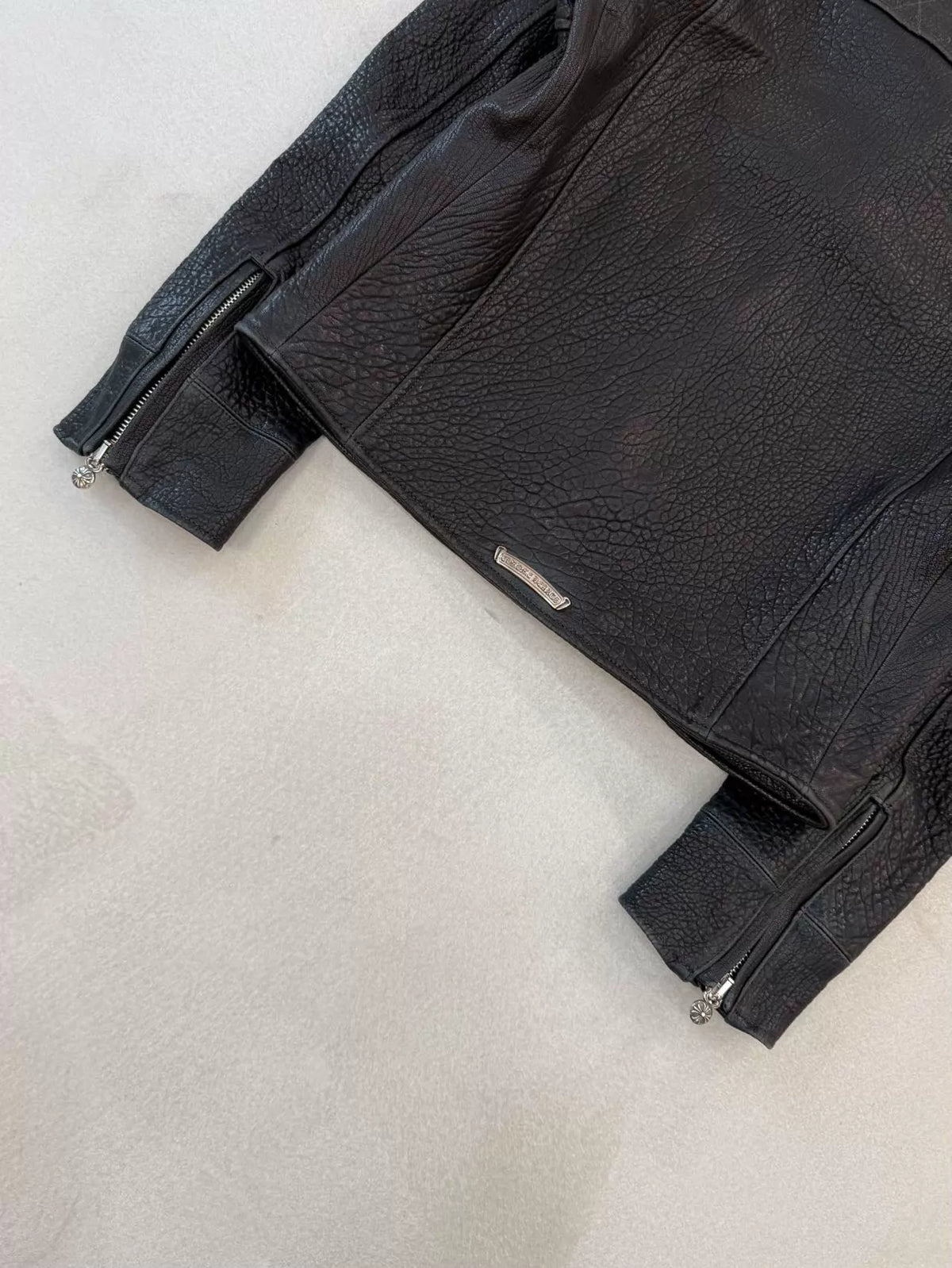 Chrome Hearts lambskin motorcycle Jacket