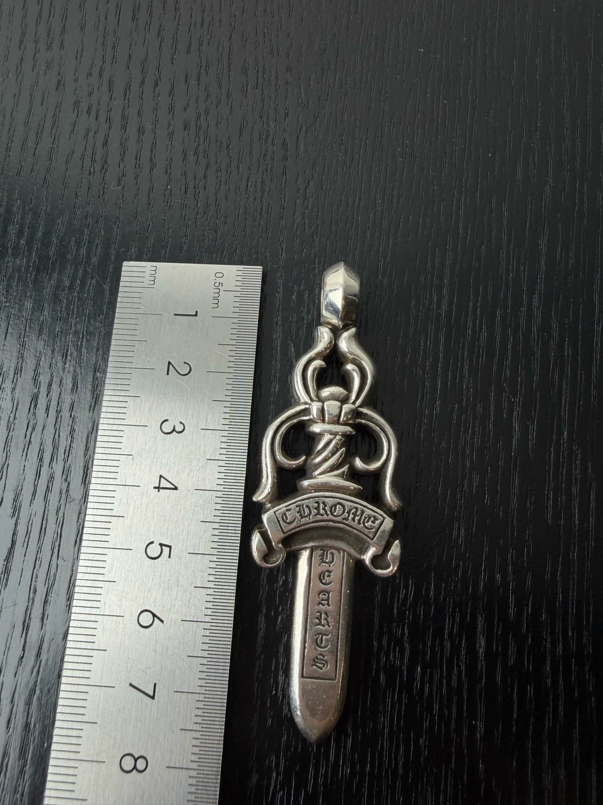 Chrome Hearts sterling silver large sword pendant