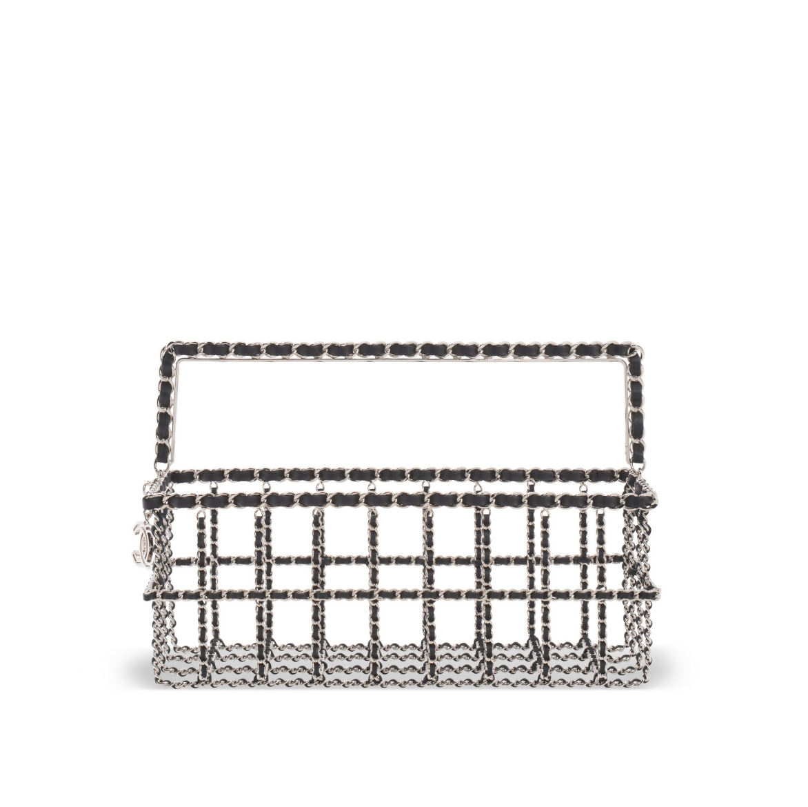 Chanel Supermarket Runway Metal & Black Lambskin Shopping Basket, 2014