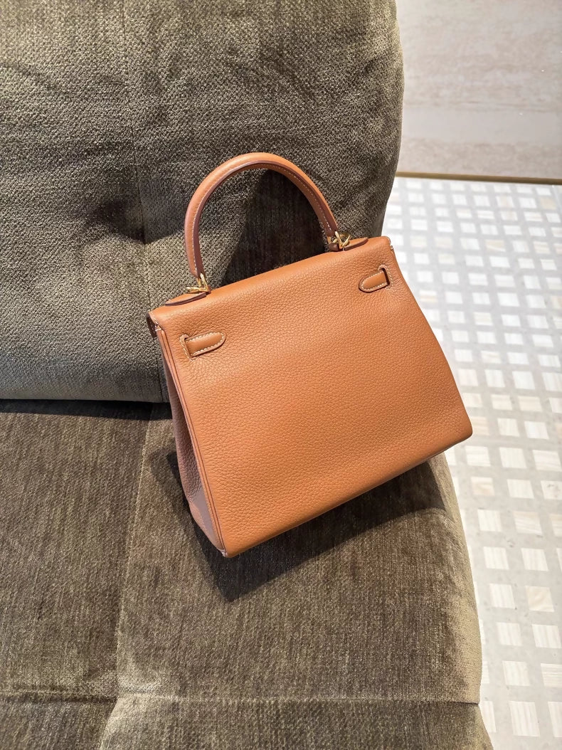Hermes Kelly 25 gold togo leather gold hardware