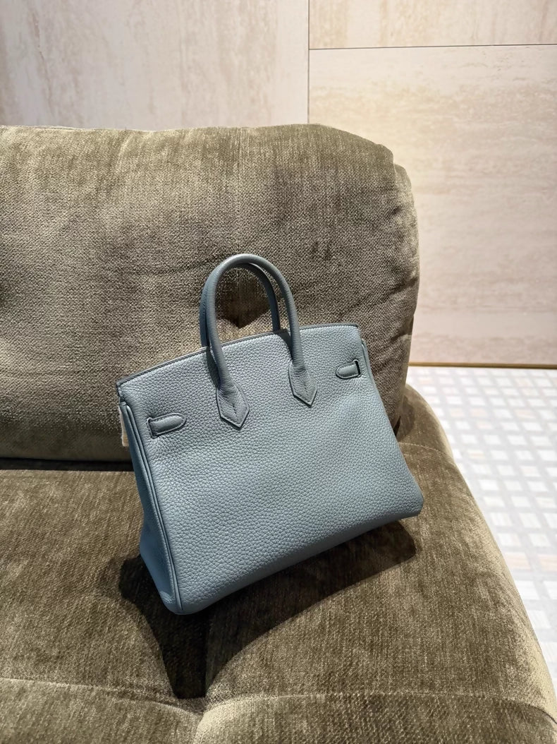 Hermes Birkin 25 Gris Amande Togo leather gold hardware