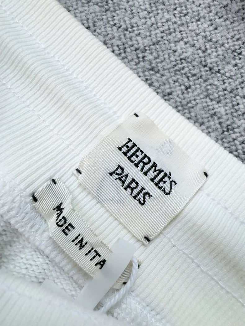 Hermès Brown & White skirt